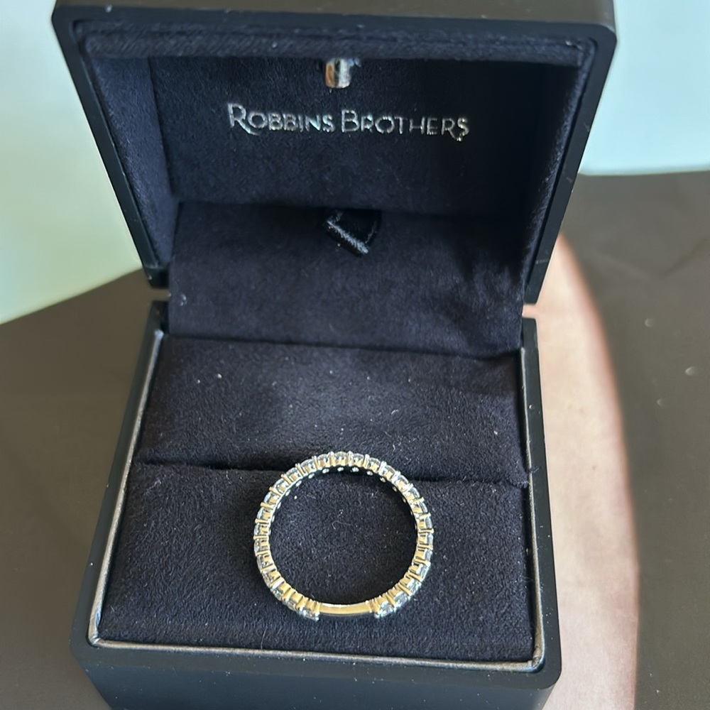 Diamond Band in 14K gold FIRM price. - Picture 3 of 12